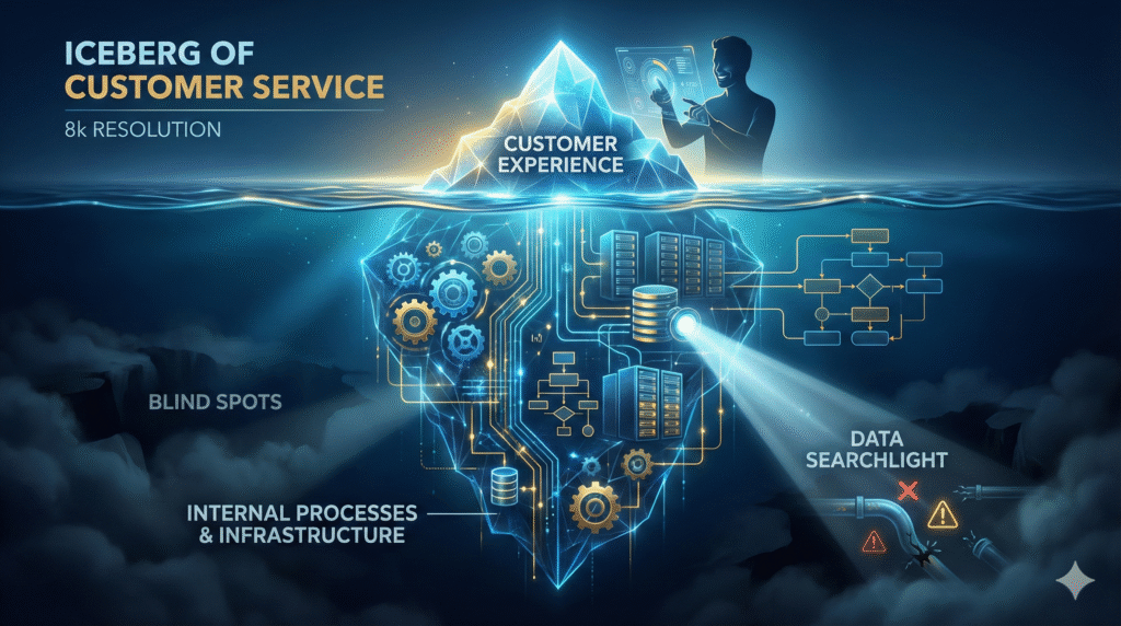 مدل کوه یخ در خدمات پس از فروش و نقشه سفر مشتری (CJM)